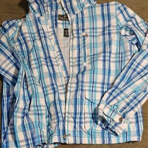 Ralph Lauren Active Blue and White Plaid Shirt